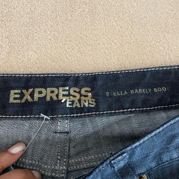 Express Denim “Stella Barely Boot” Blue Jeans - Size 4R - Picture 9 of 15